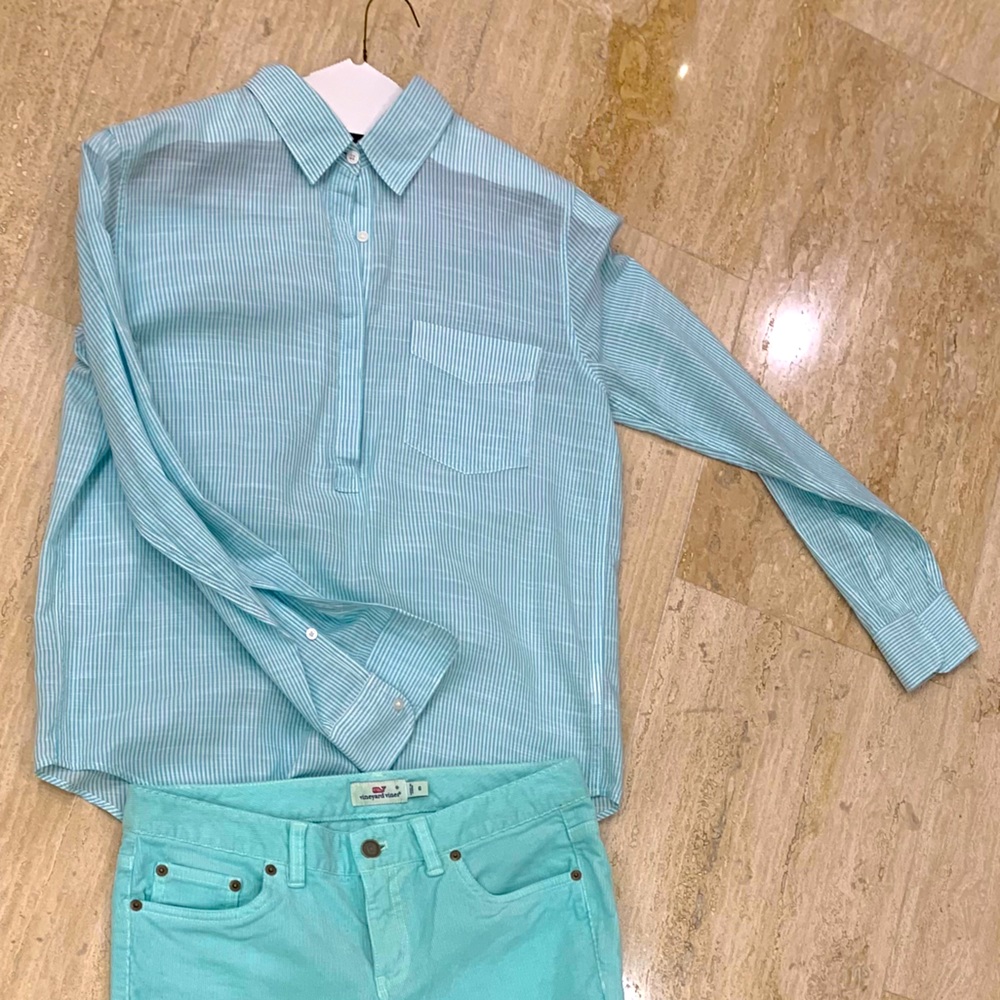 Striped Linen Blouse